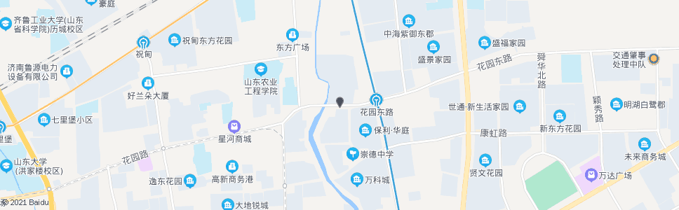 济南花园东路奥体西路_公交站地图_济南公交_妙搜公交查询2025