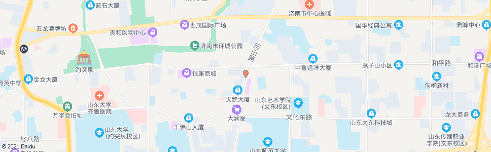 济南历山路和平路_公交站地图_济南公交_妙搜公交查询2025