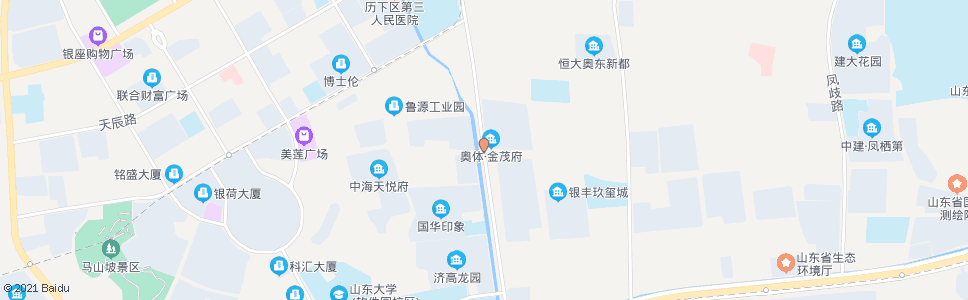 济南凤凰路舜风路_公交站地图_济南公交_妙搜公交查询2024