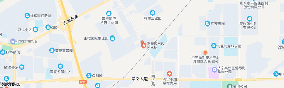 济宁高新区市政公司_公交站地图_济宁公交_妙搜公交查询2025