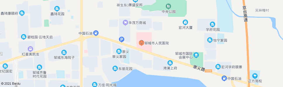 济宁人民医院(邹城)_公交站地图_济宁公交_妙搜公交查询2025