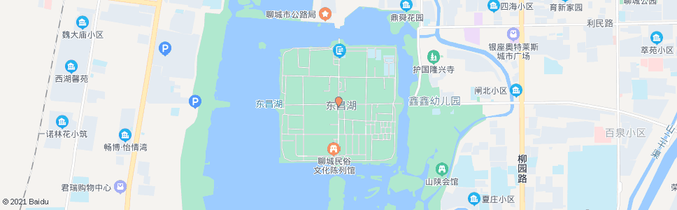 聊城光岳楼西站_公交站地图_聊城公交_妙搜公交查询2025