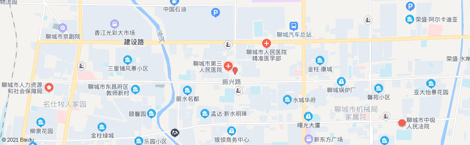 聊城振兴路口北站_公交站地图_聊城公交_妙搜公交查询2024