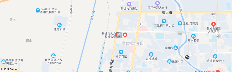 聊城站前路振兴路口南站_公交站地图_聊城公交_妙搜公交查询2024