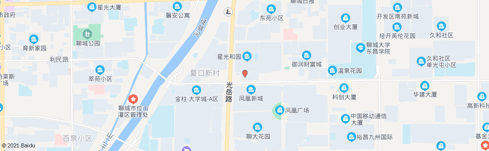 聊城市政小区_公交站地图_聊城公交_妙搜公交查询2024