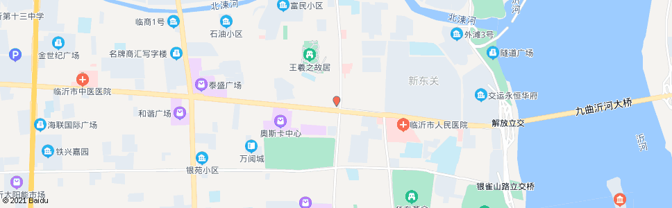 临沂鹰家电东方红店_公交站地图_临沂公交_妙搜公交查询2024