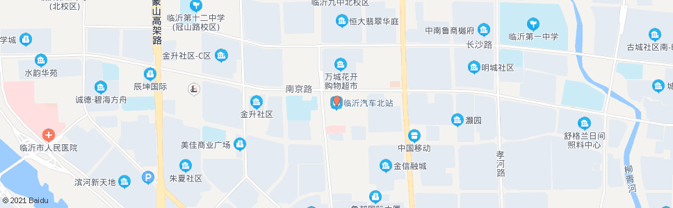 临沂北城汽车站_公交站地图_临沂公交_妙搜公交查询2025