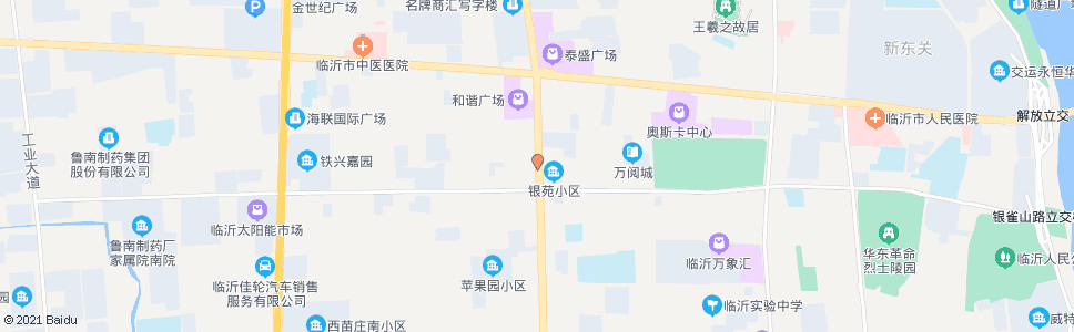 临沂金鹰家电旗舰店_公交站地图_临沂公交_妙搜公交查询2025