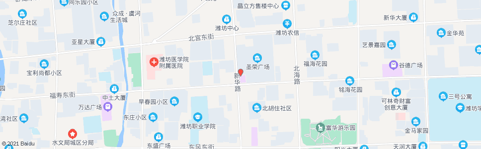 潍坊中百大厦圣荣店_公交站地图_潍坊公交_妙搜公交查询2025