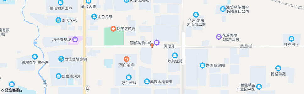 潍坊凤凰街龙山路口_公交站地图_潍坊公交_妙搜公交查询2025