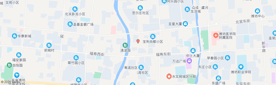 潍坊四平路工福街路口_公交站地图_潍坊公交_妙搜公交查询2025