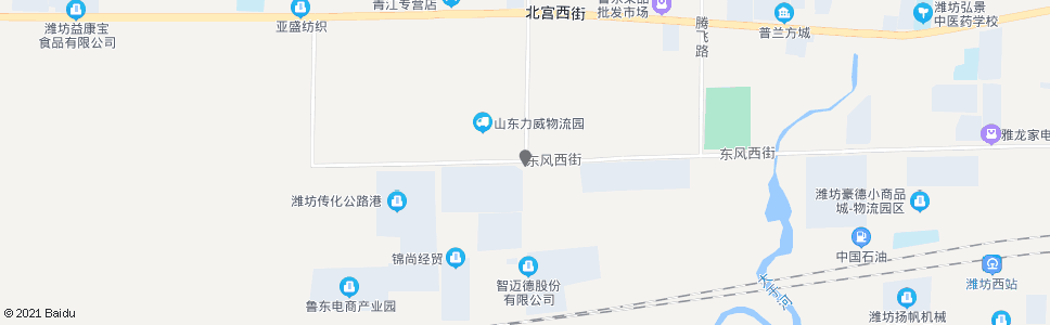 潍坊东风街殷大路口_公交站地图_潍坊公交_妙搜公交查询2025