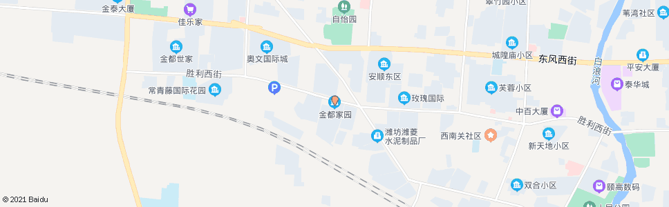 潍坊金都家园_公交站地图_潍坊公交_妙搜公交查询2025