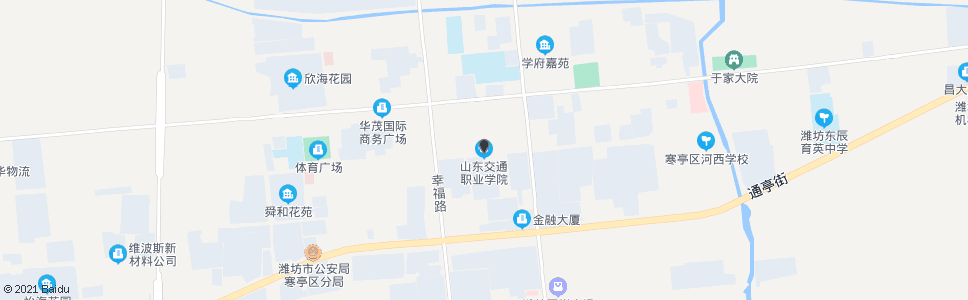 潍坊山东交通职业学院_公交站地图_潍坊公交_妙搜公交查询2025