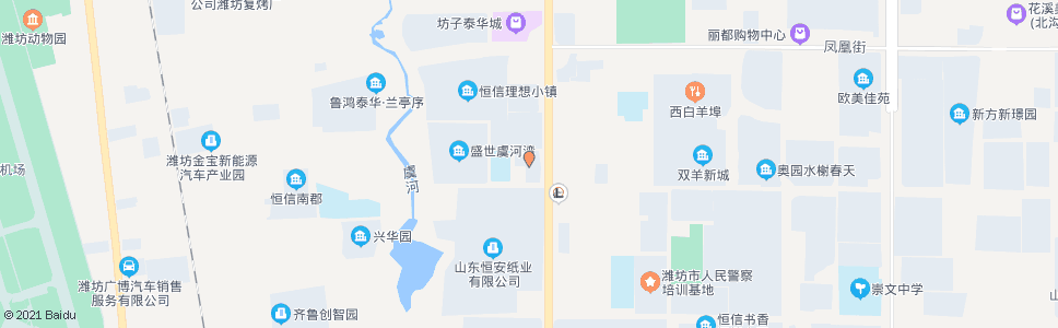 潍坊嘉和未来城(北海路双羊街路口)_公交站地图_潍坊公交_妙搜公交查询2024