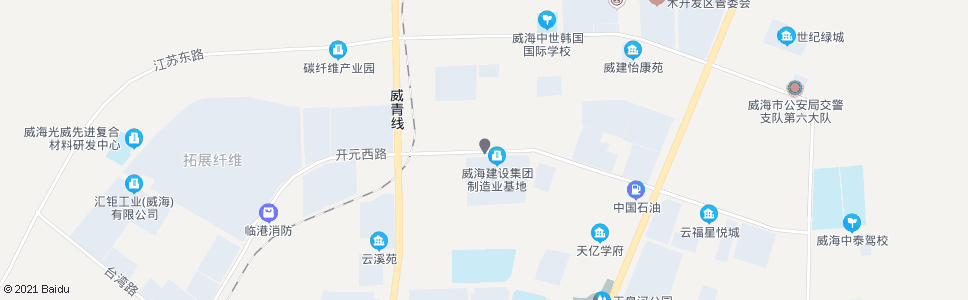 威海威建集团制造业基地_公交站地图_威海公交_妙搜公交查询2025