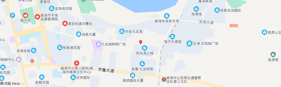 威海外运场站南门(海警基地)_公交站地图_威海公交_妙搜公交查询2024