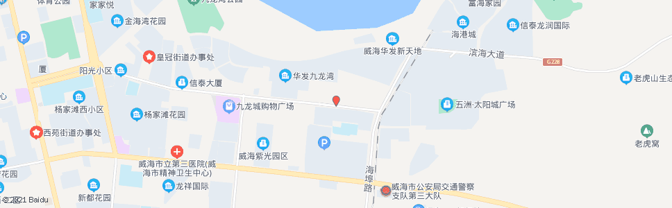 威海海警基地(外运场站南门)_公交站地图_威海公交_妙搜公交查询2024