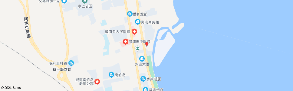 威海海警一队_公交站地图_威海公交_妙搜公交查询2025