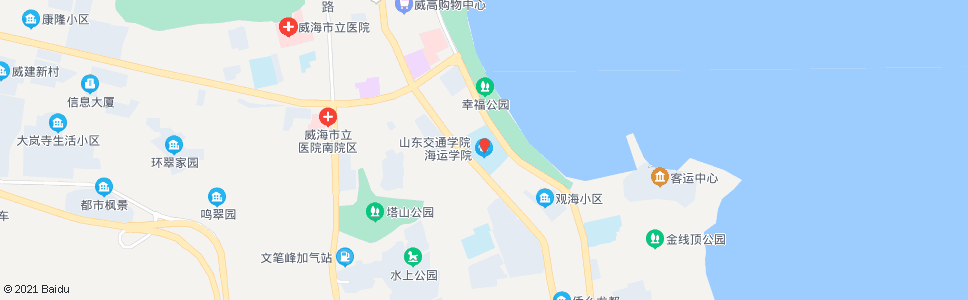 威海海运学院_公交站地图_威海公交_妙搜公交查询2024