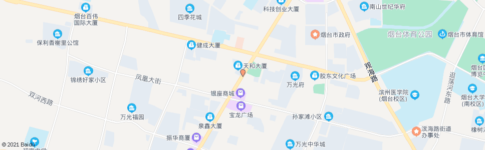 烟台东方海洋天和大厦新华保险_公交站地图_烟台公交_妙搜公交查询2024