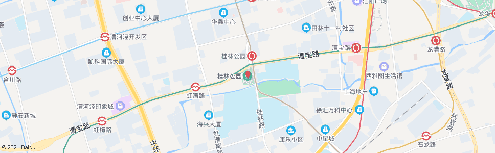 上海漕宝路桂林路(桂林公园)_公交站地图_上海公交_妙搜公交查询2025