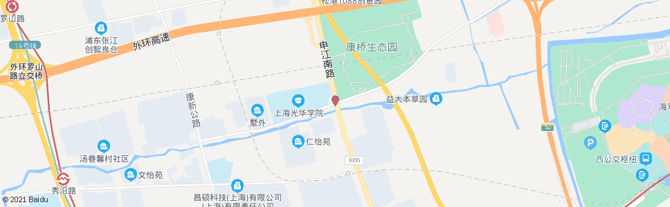 上海川周公路申江路_公交站地图_上海公交_妙搜公交查询2025