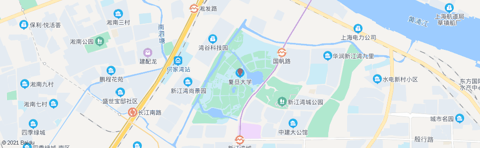 上海复旦大学(江湾城新校区)_公交站地图_上海公交_妙搜公交查询2025