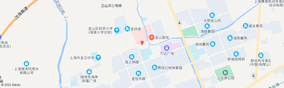 上海龙航路金山医院_公交站地图_上海公交_妙搜公交查询2025