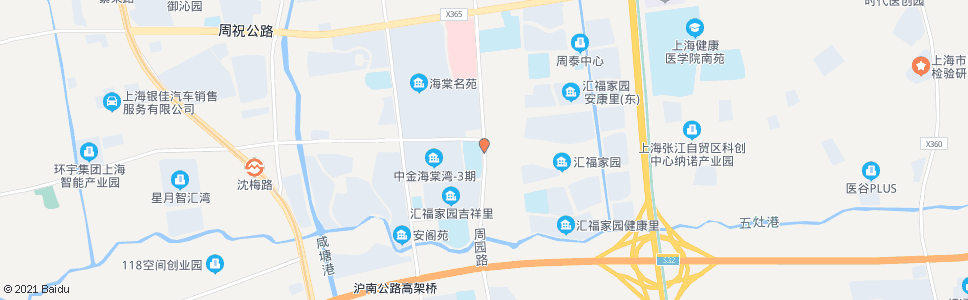 上海周园路沈梅东路_公交站地图_上海公交_妙搜公交查询2025