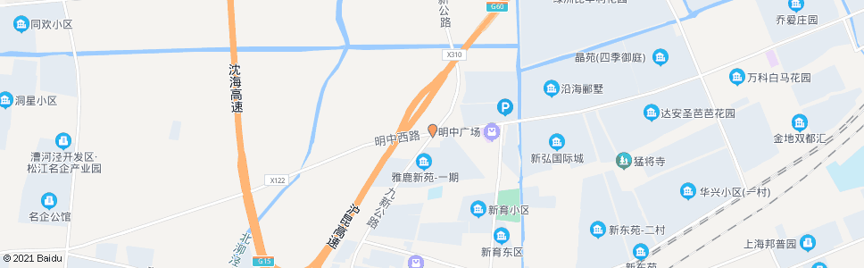 上海九新公路明中路_公交站地图_上海公交_妙搜公交查询2025