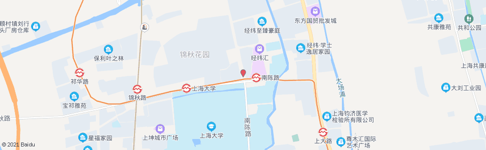 上海锦秋路南陈路(招呼站)_公交站地图_上海公交_妙搜公交查询2025