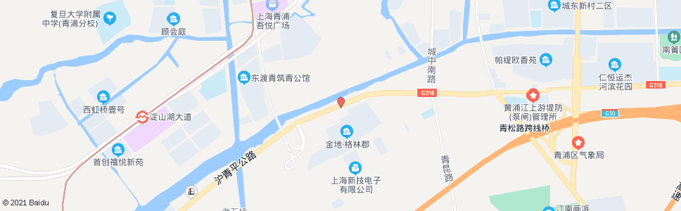 上海沪青平公路漕盈路(招呼站)_公交站地图_上海公交_妙搜公交查询2025