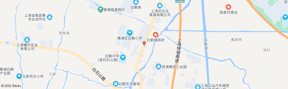 上海外青松公路鹤如路(招呼站)_公交站地图_上海公交_妙搜公交查询2025