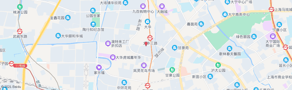 上海怡华苑路华灵路_公交站地图_上海公交_妙搜公交查询2025