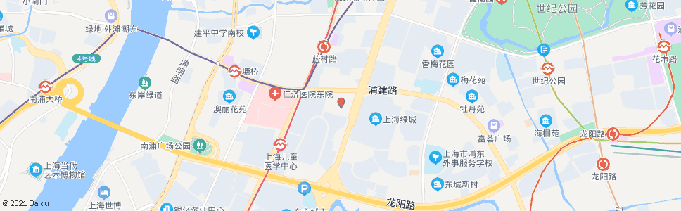 上海浦建路杨高南路(易初莲花)_公交站地图_上海公交_妙搜公交查询2025