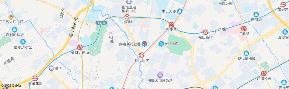 上海邮电新村(四平路密云路)_公交站地图_上海公交_妙搜公交查询2024