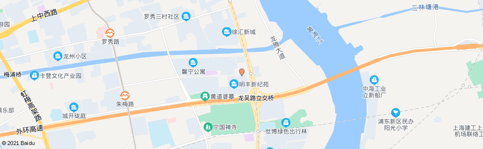 上海龙吴路华发路_公交站地图_上海公交_妙搜公交查询2025