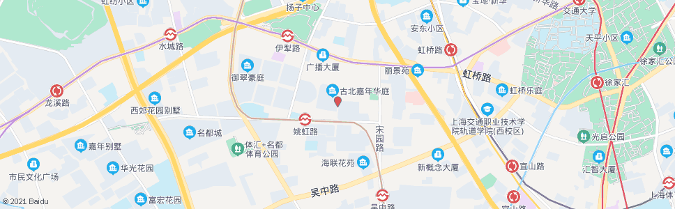 上海姚虹路黄金城道_公交站地图_上海公交_妙搜公交查询2025