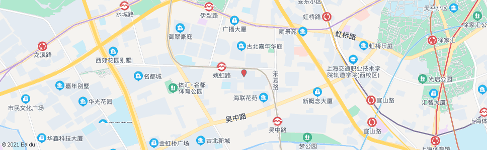 上海姚虹路红松路_公交站地图_上海公交_妙搜公交查询2025