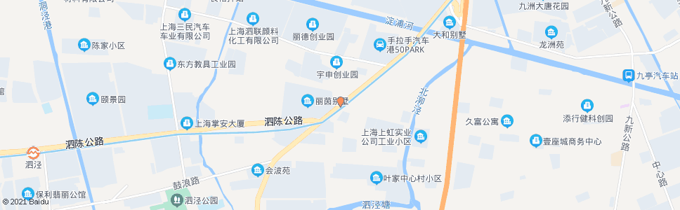 上海叶星(沪松公路望东中路)_公交站地图_上海公交_妙搜公交查询2025