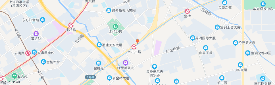 上海台儿庄路杨高北路_公交站地图_上海公交_妙搜公交查询2024