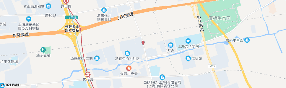 上海康新公路汤巷中心村路_公交站地图_上海公交_妙搜公交查询2025