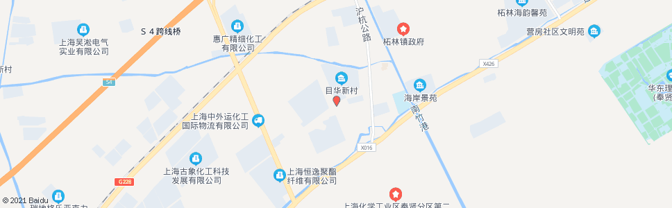 上海目华新村_公交站地图_上海公交_妙搜公交查询2025