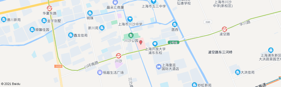 上海川环南路保健路(川沙人民医院)_公交站地图_上海公交_妙搜公交查询2024