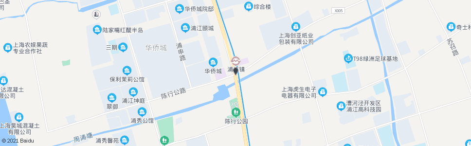 上海陈行路浦星公路(临时站)_公交站地图_上海公交_妙搜公交查询2025