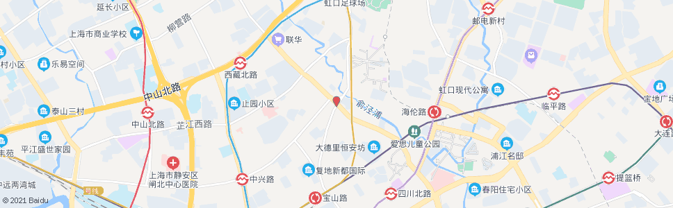 上海宝山路东宝兴路_公交站地图_上海公交_妙搜公交查询2025