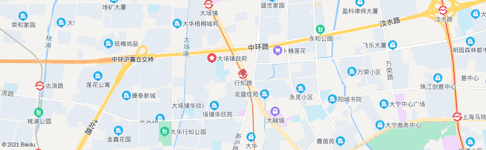 上海行知路站_公交站地图_上海公交_妙搜公交查询2025