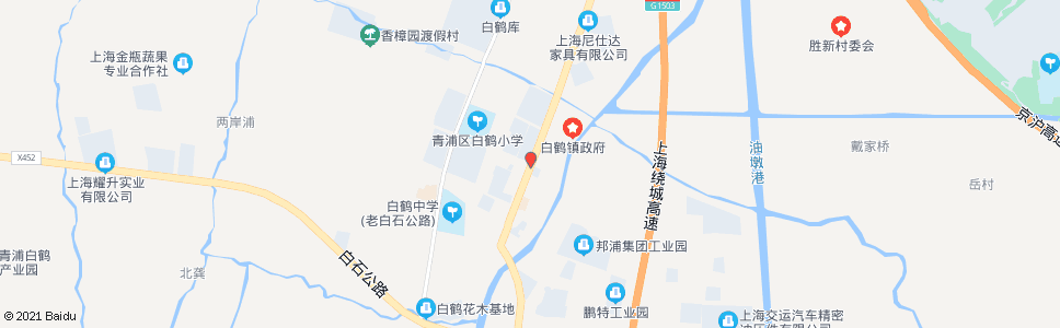 上海外青松公路鹤意路(招呼站)_公交站地图_上海公交_妙搜公交查询2024