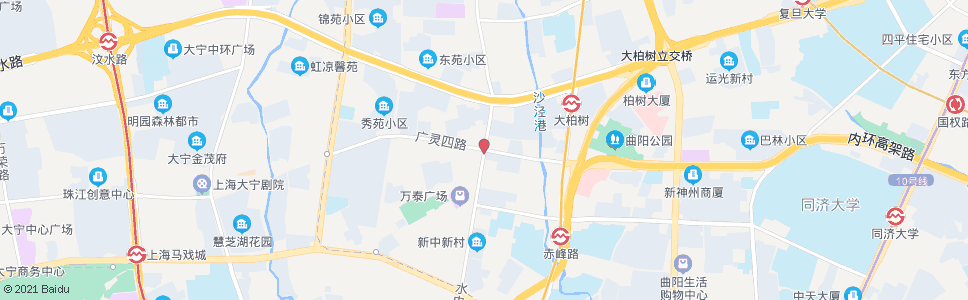 上海水电路广灵四路_公交站地图_上海公交_妙搜公交查询2025